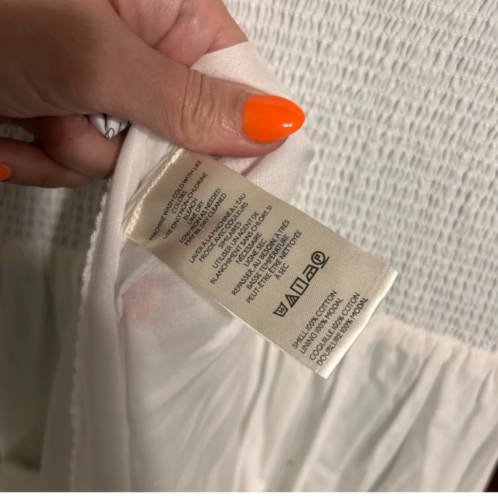 NWT, Retails 170, Anthropologie Tommie white linen dress size medium - Picture 8 of 8